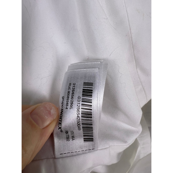 Zara Women’s L White Halter Wrap Top Ruffle Front Backless Tie Waist Y2K Bridal - Picture 6 of 6